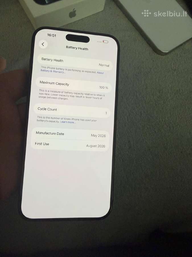 iPhone 15 pro max kaip naujas - nuotraukos Nr. 2