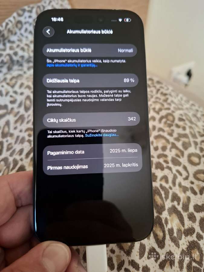 iPhone 15 128gb - nuotraukos Nr. 6