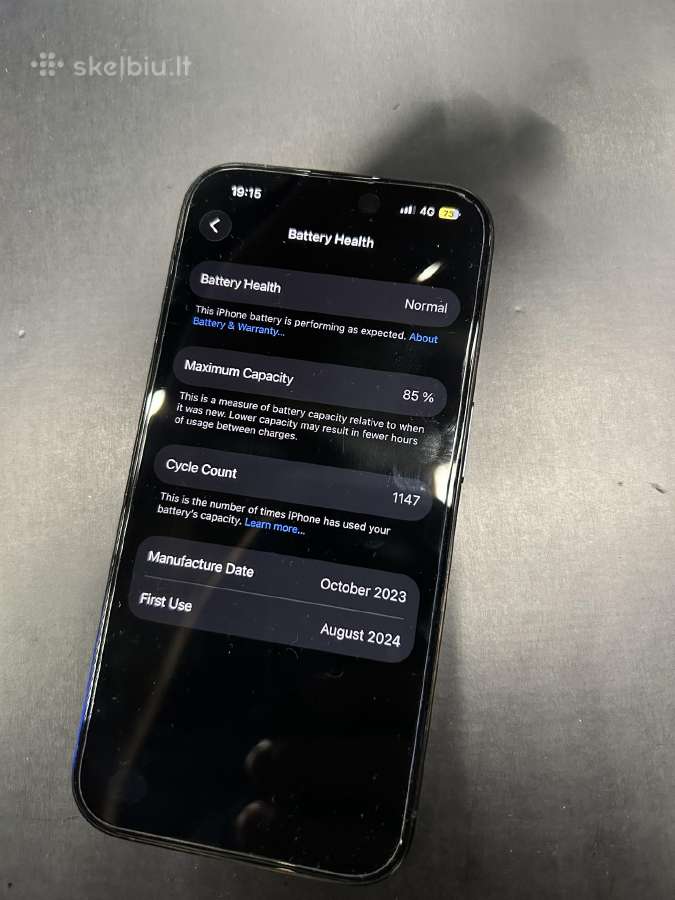 iPhone 15 Pro 128gb - nuotraukos Nr. 4