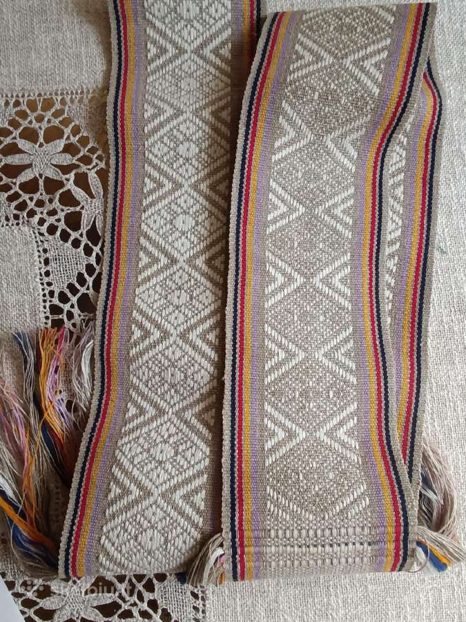 Vintažinė tautinė juosta Be užrašų - nuotraukos Nr. 6
