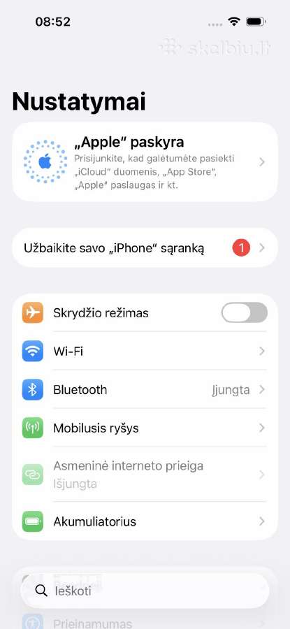 Apple iPhone 15 Pro 256 GB - nuotraukos Nr. 7
