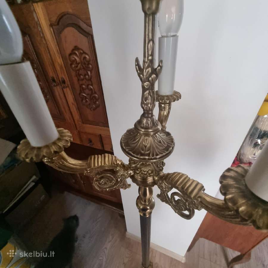 Retro,prabangus,tikros bronzos toršeras 155cm. - nuotraukos Nr. 5