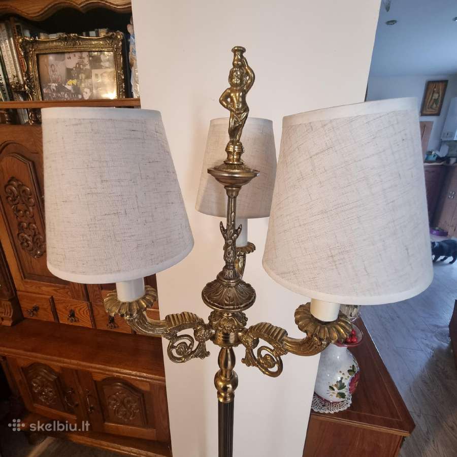 Retro,prabangus,tikros bronzos toršeras 155cm. - nuotraukos Nr. 8