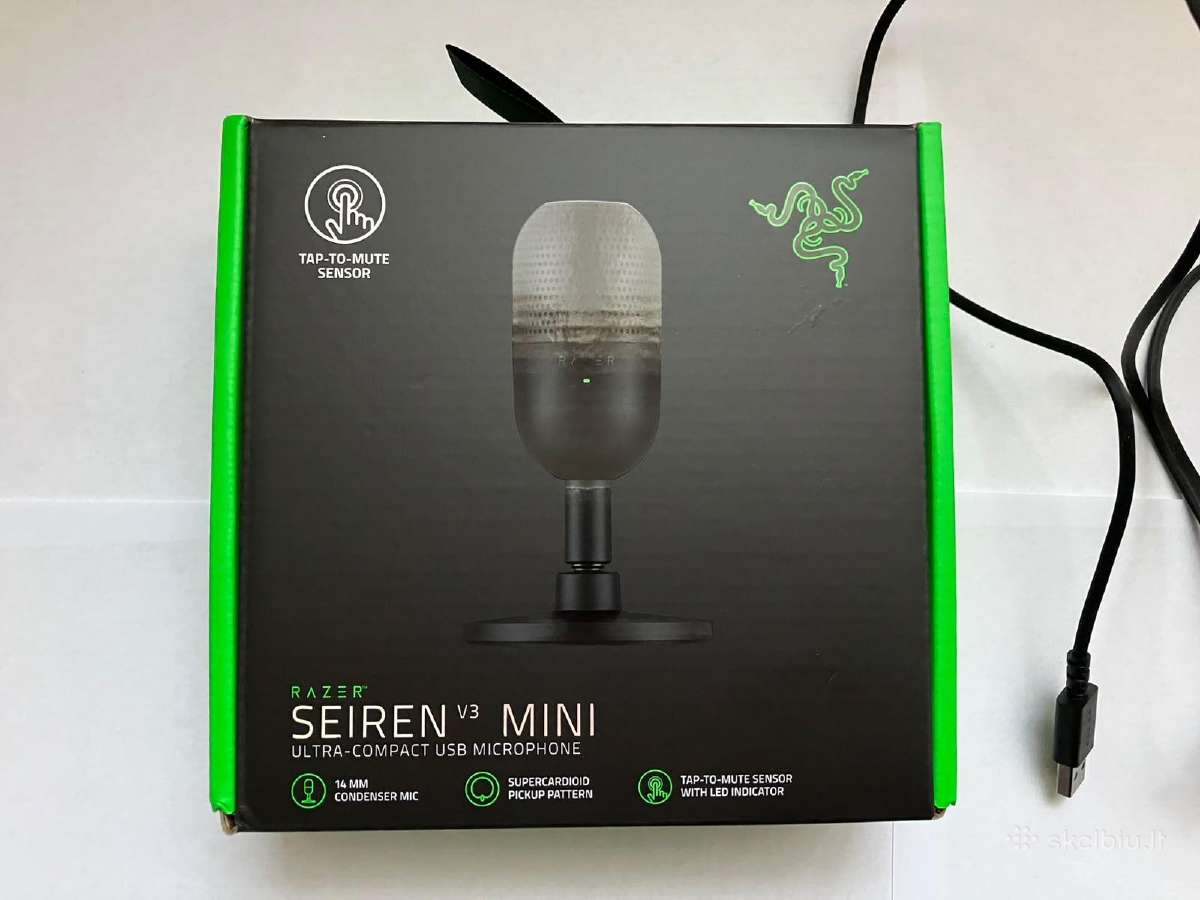 Razer Seiren V3 Mini, ~ 2 metai garantija - nuotraukos Nr. 5