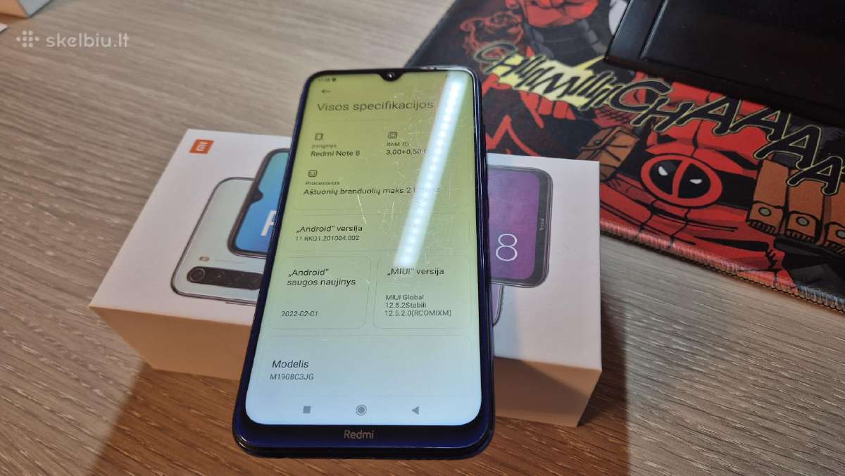 Redmi Note 8 Neptune Blue - nuotraukos Nr. 3