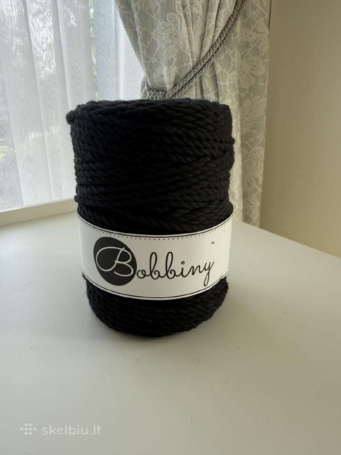 Bobbiny medvilninės macrame virvės 5 mm /100 m - nuotraukos Nr. 5