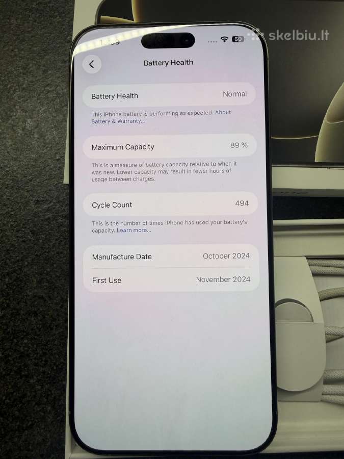 iPhone 16 pro max 256gb - nuotraukos Nr. 5