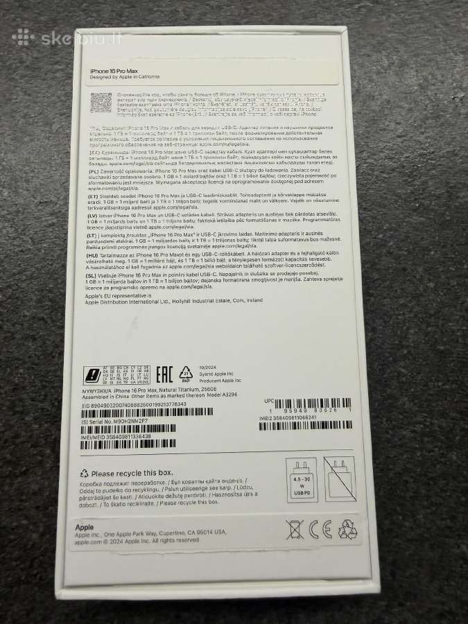 iPhone 16 pro max 256gb - nuotraukos Nr. 6