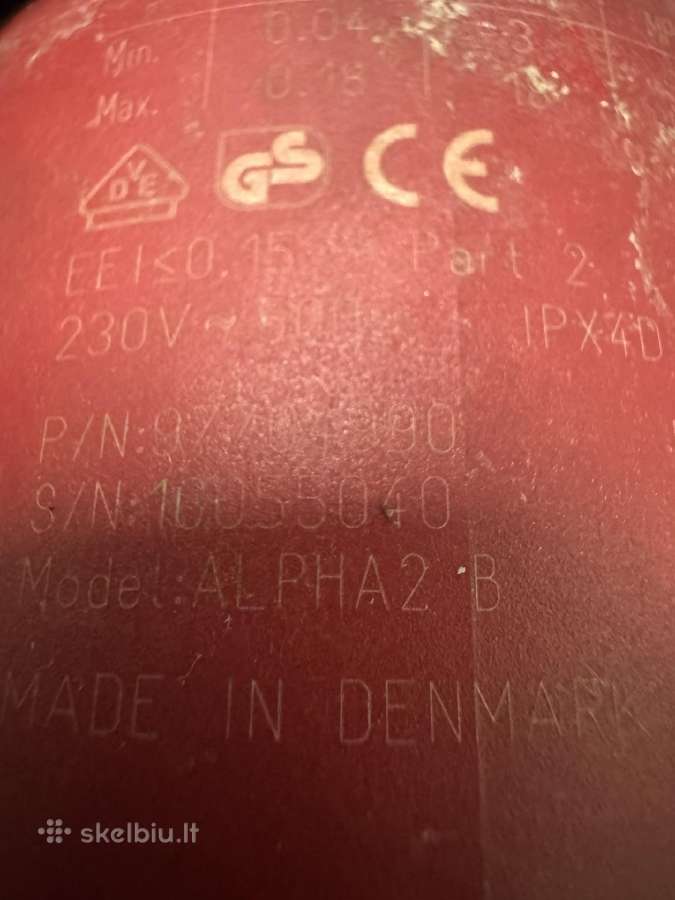 Cirkuliacinis siurblys Grundfos Alpha2 - nuotraukos Nr. 2
