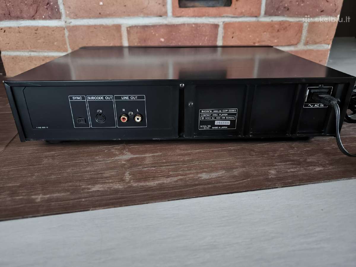 Sony cdp-222es CD grotuvas - nuotraukos Nr. 5