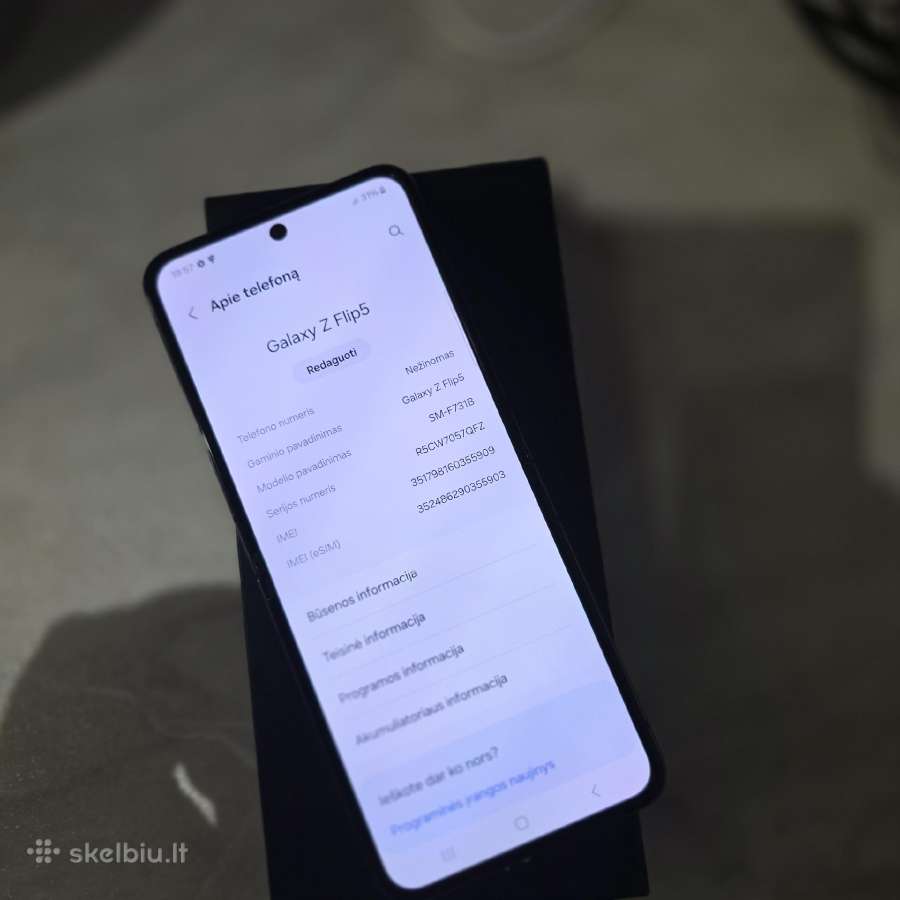 Parduodu Samsung Flip 5 512gb - nuotraukos Nr. 5
