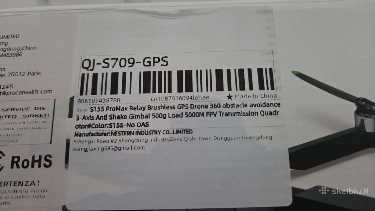 Galingas GPS dronas S155 Pro Max - nuotraukos Nr. 3