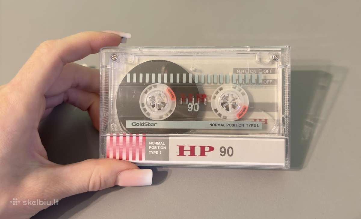 Naujos vintažinės audio kasetės Goldstar Hp90 - nuotraukos Nr. 2