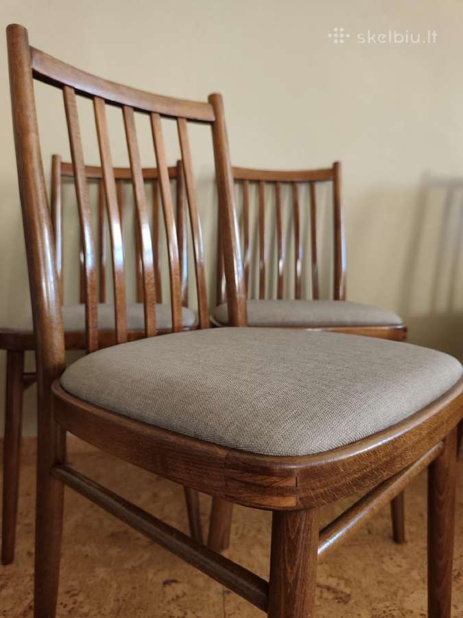 Čekoslovakiškos mid-century kėdės - nuotraukos Nr. 10