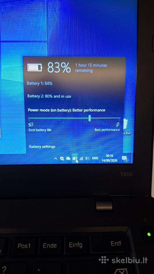 Nešiojamas kompiuteris Lenovo T450 - nuotraukos Nr. 6