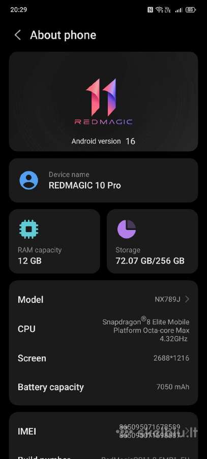 Parduodamas Redmagic 10 Pro telefonas galingas - nuotraukos Nr. 6