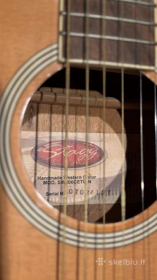 Parduodu naudotą elektro-akustinę Stagg gitarą - nuotraukos Nr. 5