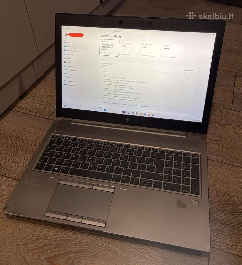 Rtx 3000 6gb Nvidia Quadro / 32 GB Ddr4 Hp Zbook - nuotraukos Nr. 4