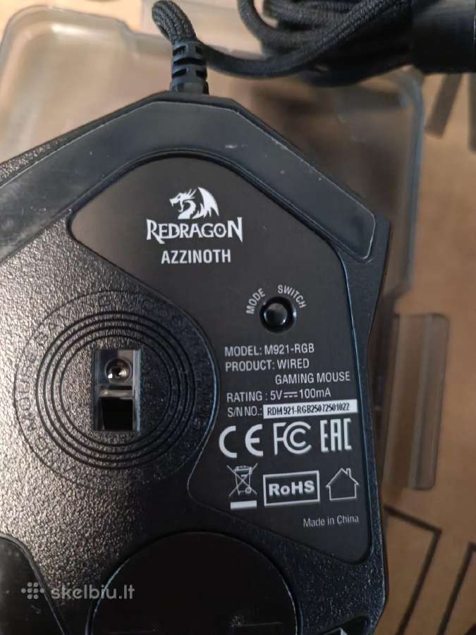 Laidine žaidimų pelė Redragon m921-rgb - nuotraukos Nr. 4