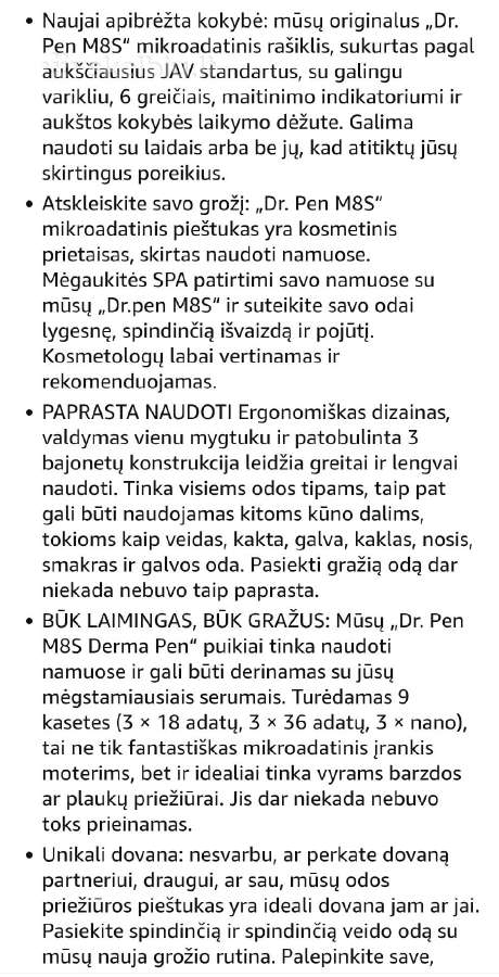 Dr.pen mezopenas M8s - nuotraukos Nr. 5