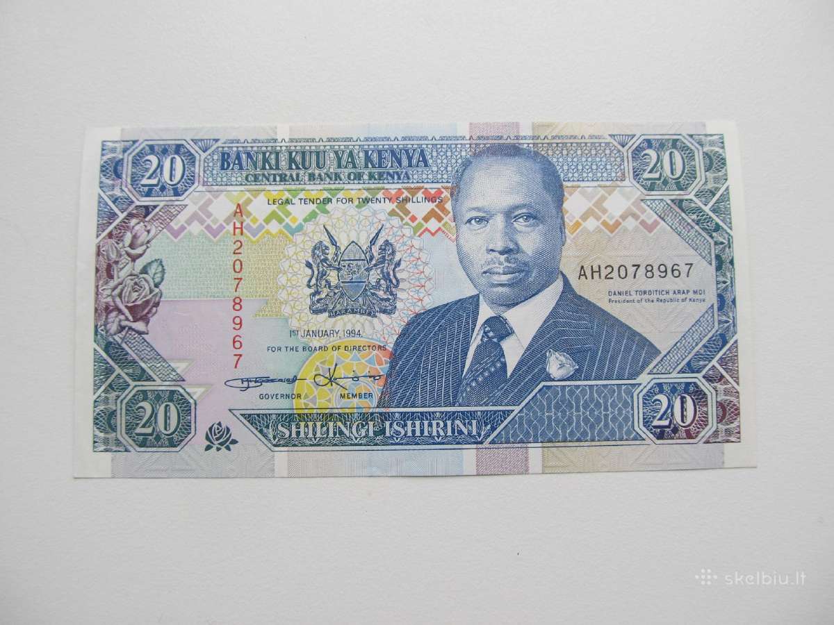 20 šilingu , Kenija , 1993, 1994 - nuotraukos Nr. 3