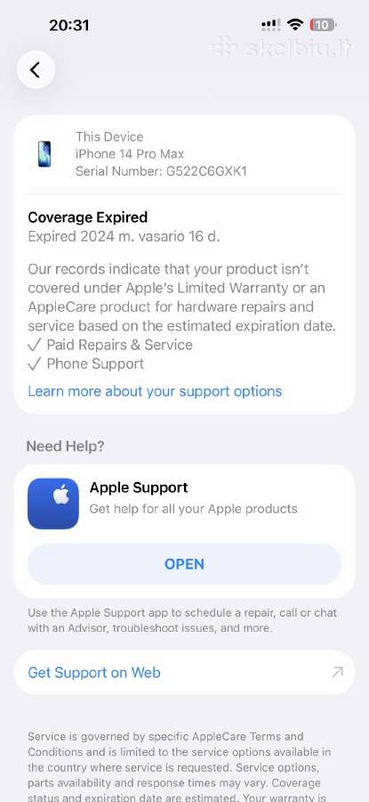 iPhone 14pro max 256gb - nuotraukos Nr. 5