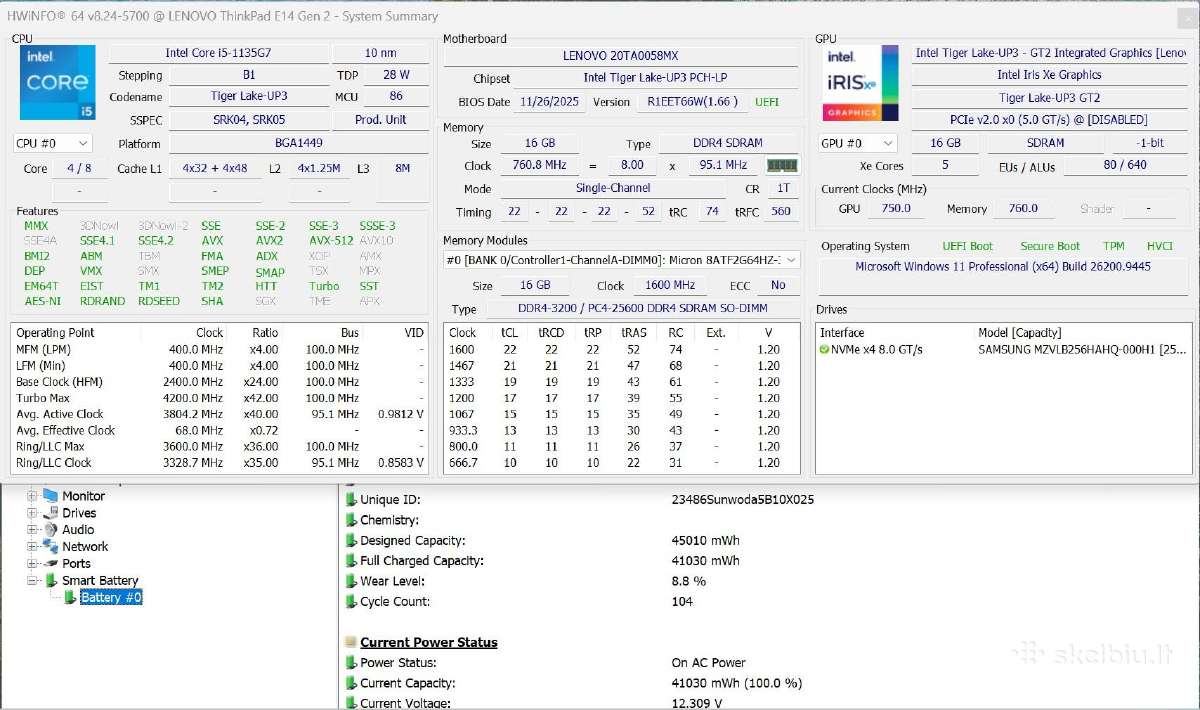 Lenovo Thinkpad E14 Gen2 - nuotraukos Nr. 4