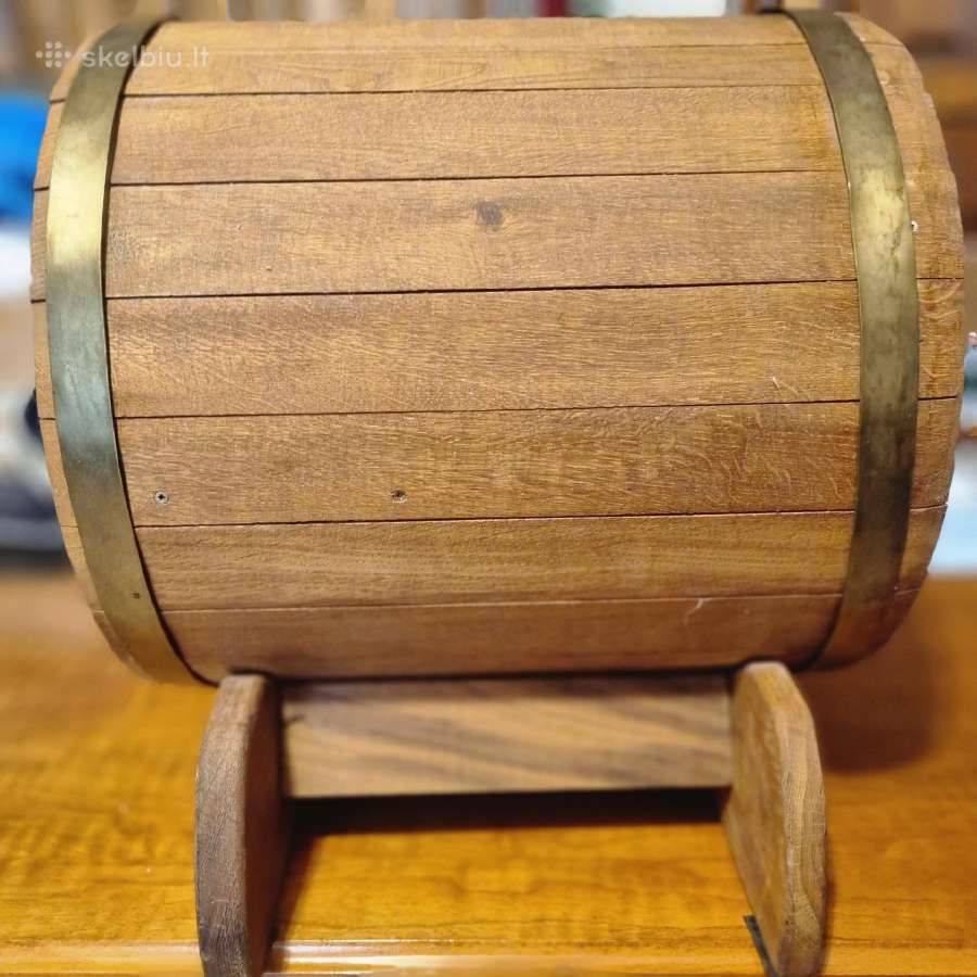 Tikro ąžuolo,rankų darbo mini baras-statinaitė - nuotraukos Nr. 7
