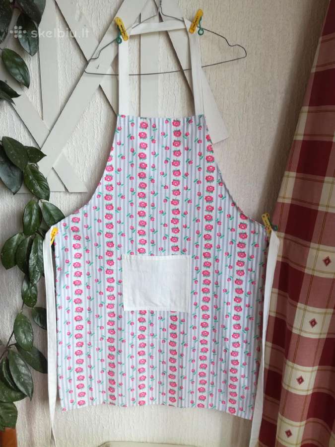 Moteriška,patogi medvilnės prijuostė - nuotraukos Nr. 5