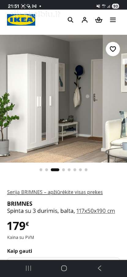 Ikea spinta - nuotraukos Nr. 2