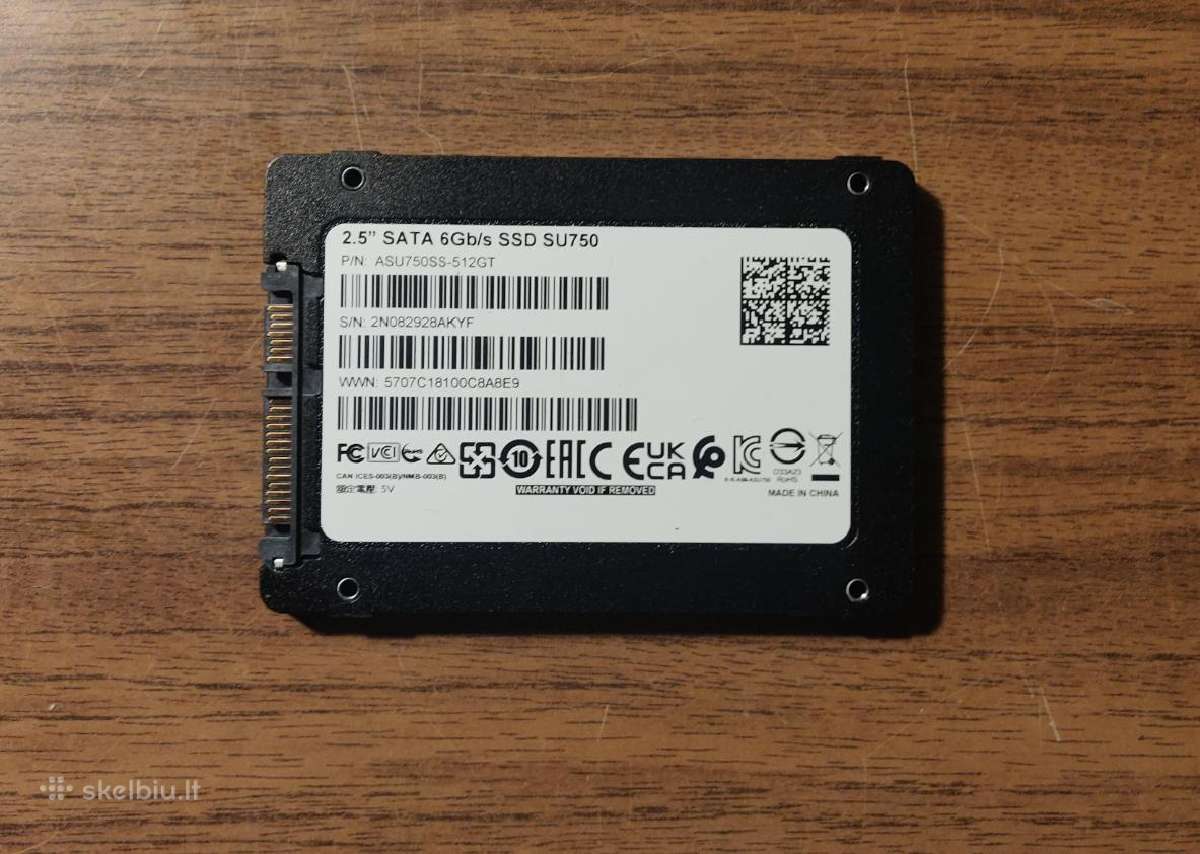 Adata Su750 512gb Sata SSD - nuotraukos Nr. 2