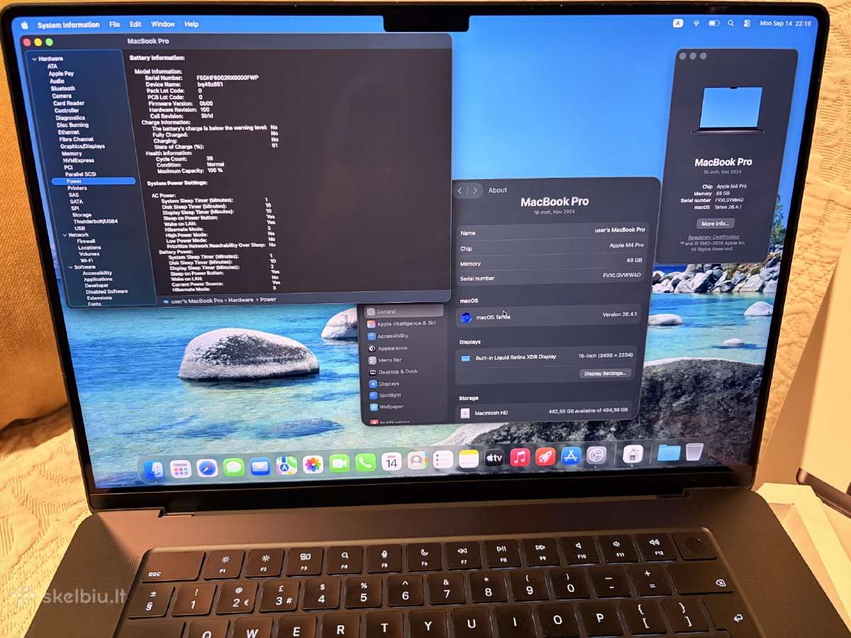 MacBook Pro 16 M4/m5pro ! - nuotraukos Nr. 6