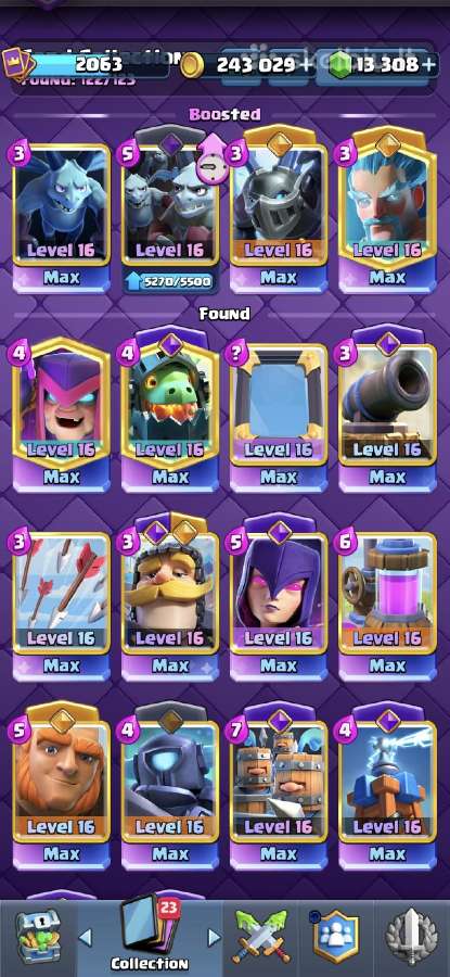 Clash Royale mobilaus zaidimo paskyra16 level - nuotraukos Nr. 7