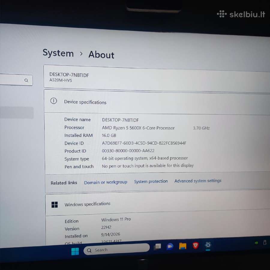 Ryzen 5 5600x,16ram,512nvme+500gbhdd,rtx3070 8gb - nuotraukos Nr. 8