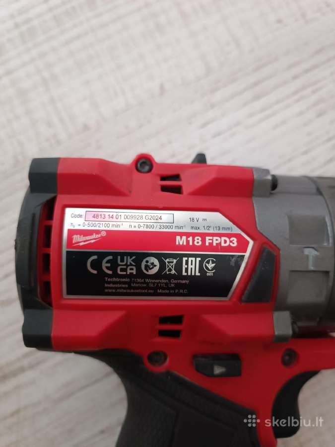 Milwaukee fpd3 suktukai - nuotraukos Nr. 11