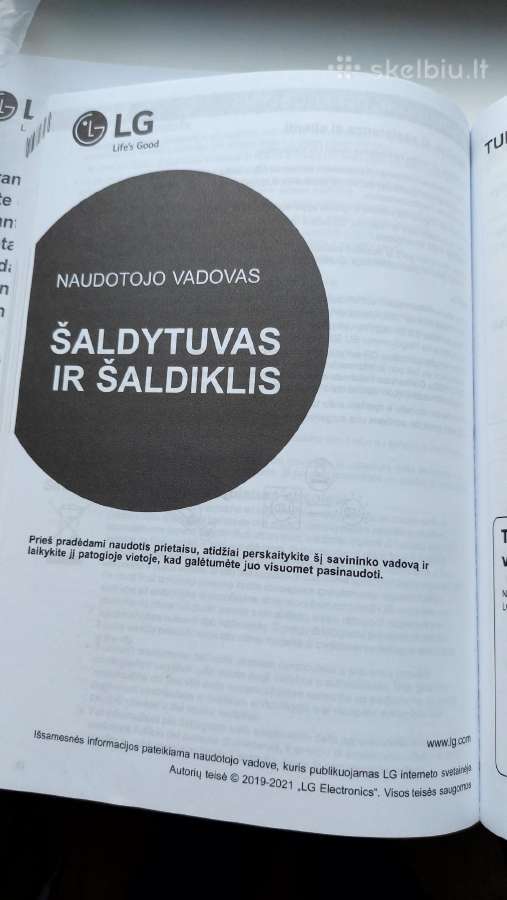 LG didelio talpumo šaldytuvas – No Frost - nuotraukos Nr. 14