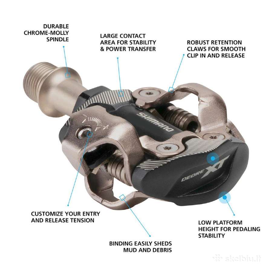 Shimano Deore XT Pd-m8100 pedalai - nuotraukos Nr. 3