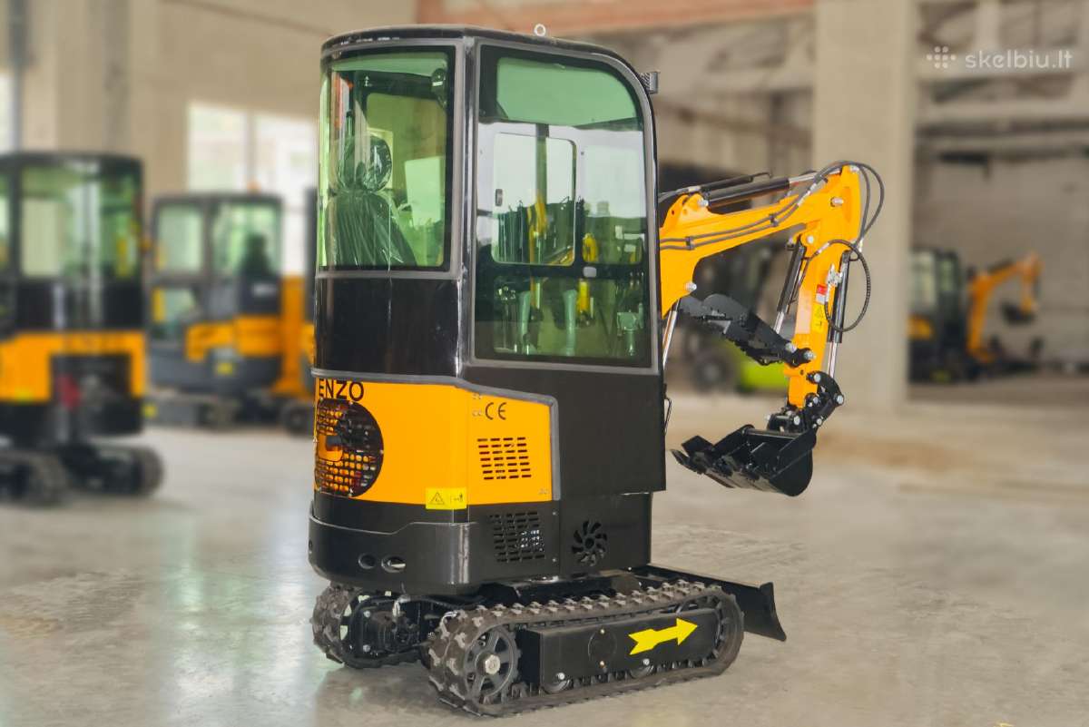 Mini ekskavatorius Enzo Ht-10b su kabina - nuotraukos Nr. 4