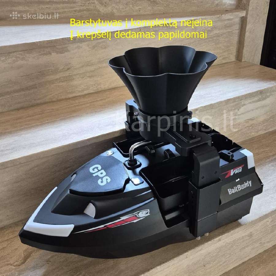 Flytec V802 Pro pašarų laivelis su GPS + Echolotas - nuotraukos Nr. 7