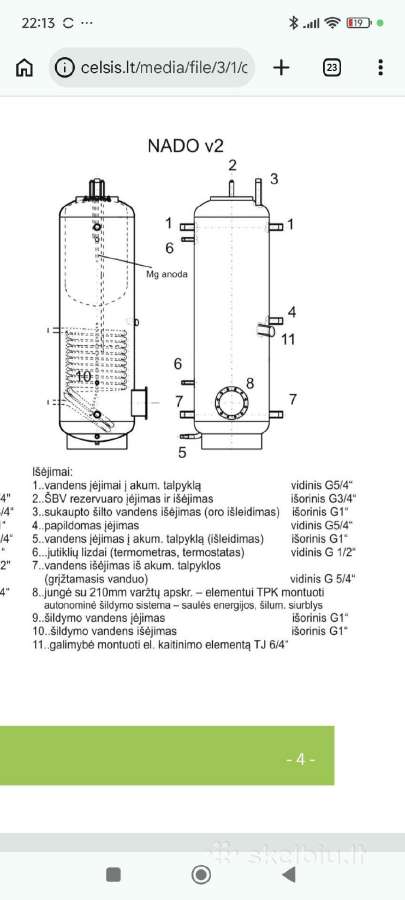 Akumuliacine talpa Drazice nado 750 v2 -140 - nuotraukos Nr. 9