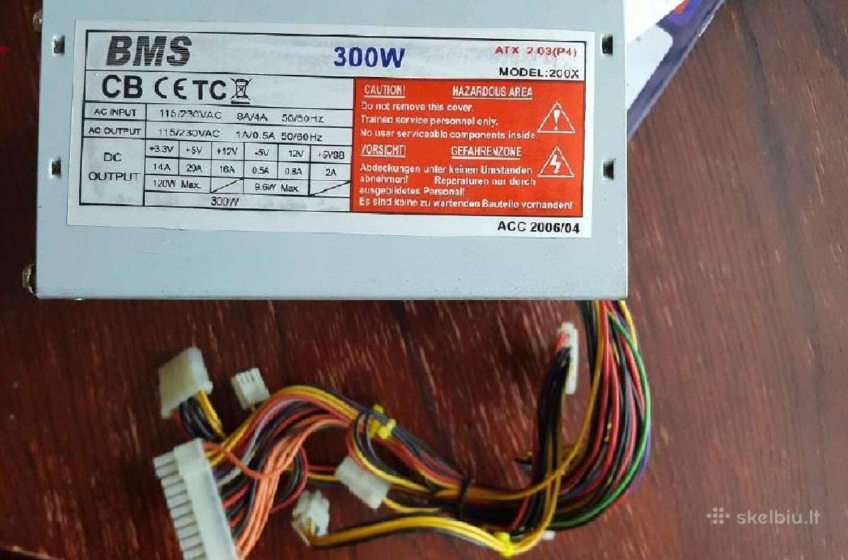 Psu nuo 250w iki 630w ir korpusai ir kitos dalys - nuotraukos Nr. 8