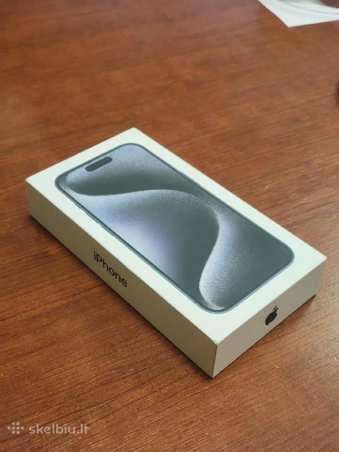 iPhone 15 Pro 128 GB Blue Tinanium – geros būklės - nuotraukos Nr. 3