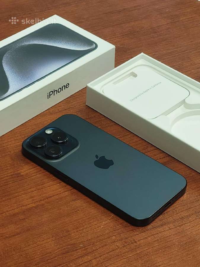 iPhone 15 Pro 128 GB Blue Tinanium – geros būklės - nuotraukos Nr. 2