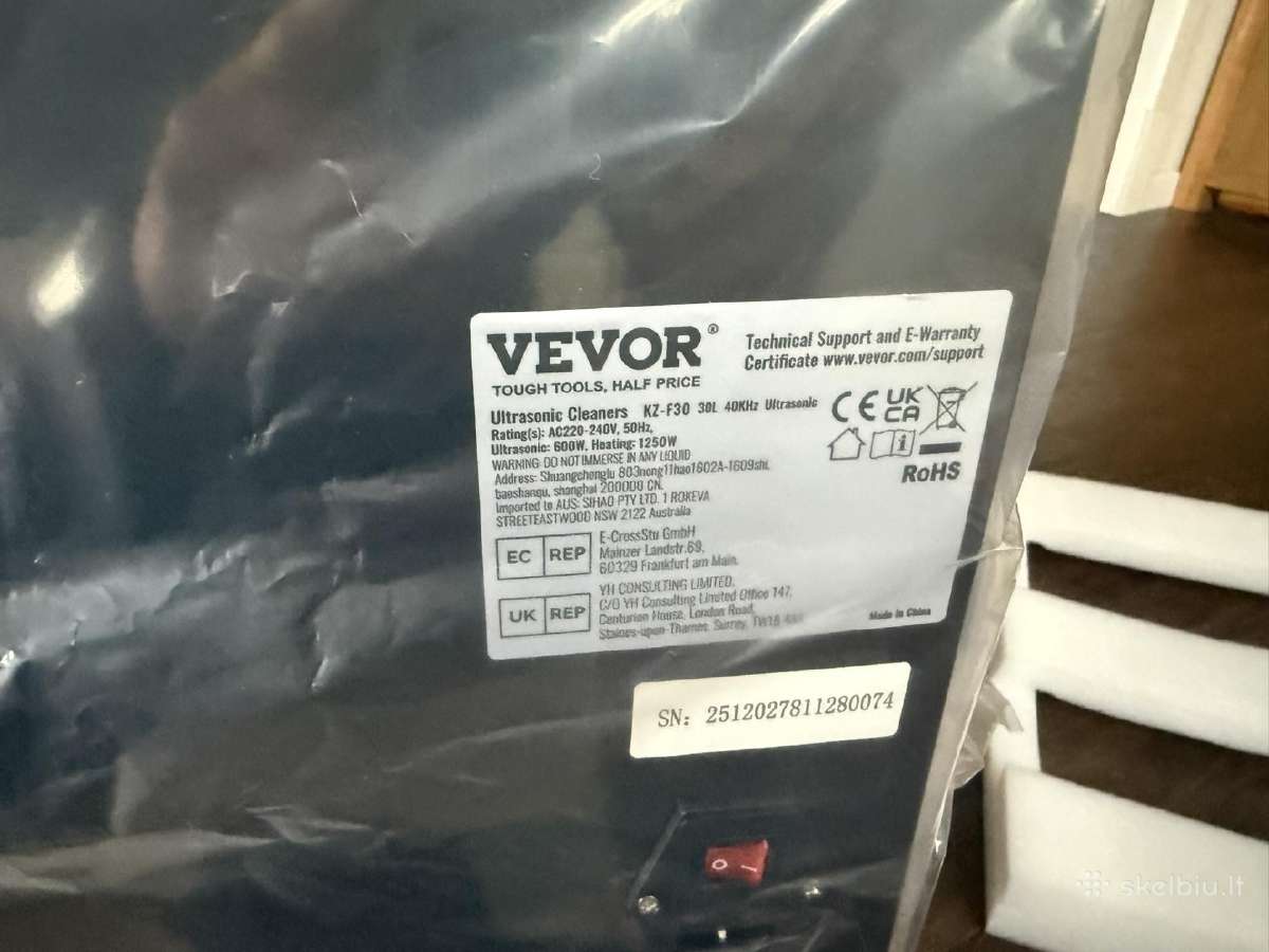 Ultragarsinė vonelė 30l su Degas - nuotraukos Nr. 7