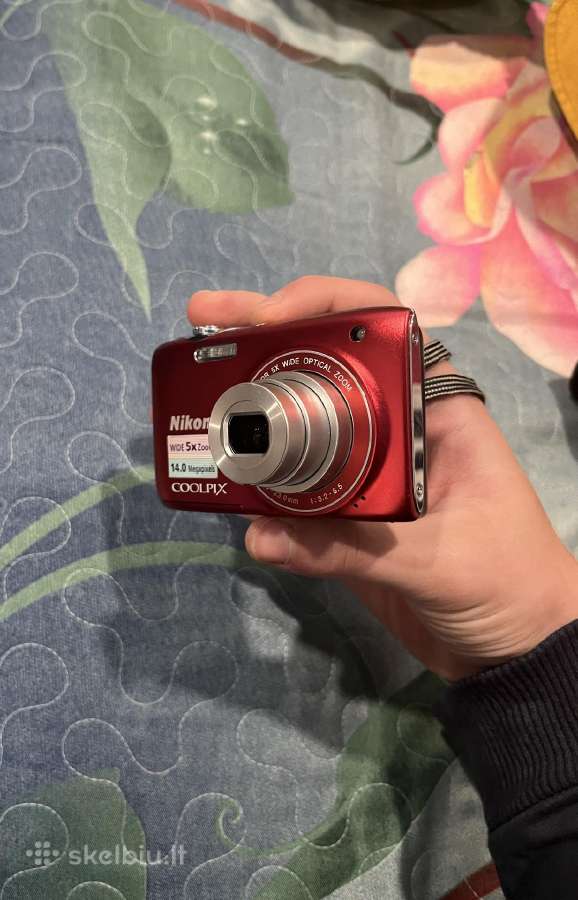 Nikon Coolpix S3100 Compact Digital Camera - Red - nuotraukos Nr. 4