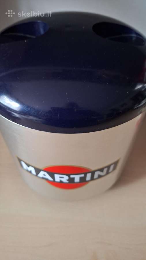 Vintažinis „martini“ ledo kibirėlis su dangteliu. - nuotraukos Nr. 2