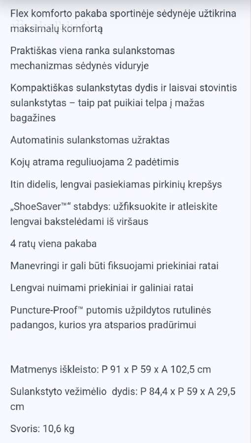 Vežimėlis iki 22 kg - nuotraukos Nr. 8