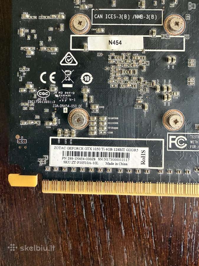 Zotac Gtx 1050 Ti - nuotraukos Nr. 2