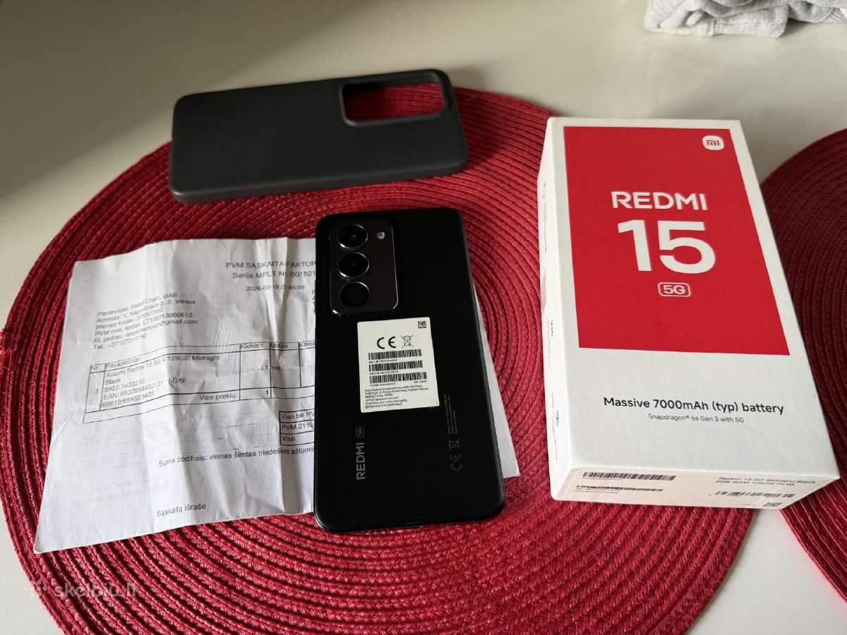 Xiaomi redmi 15 5G su garantija - nuotraukos Nr. 2