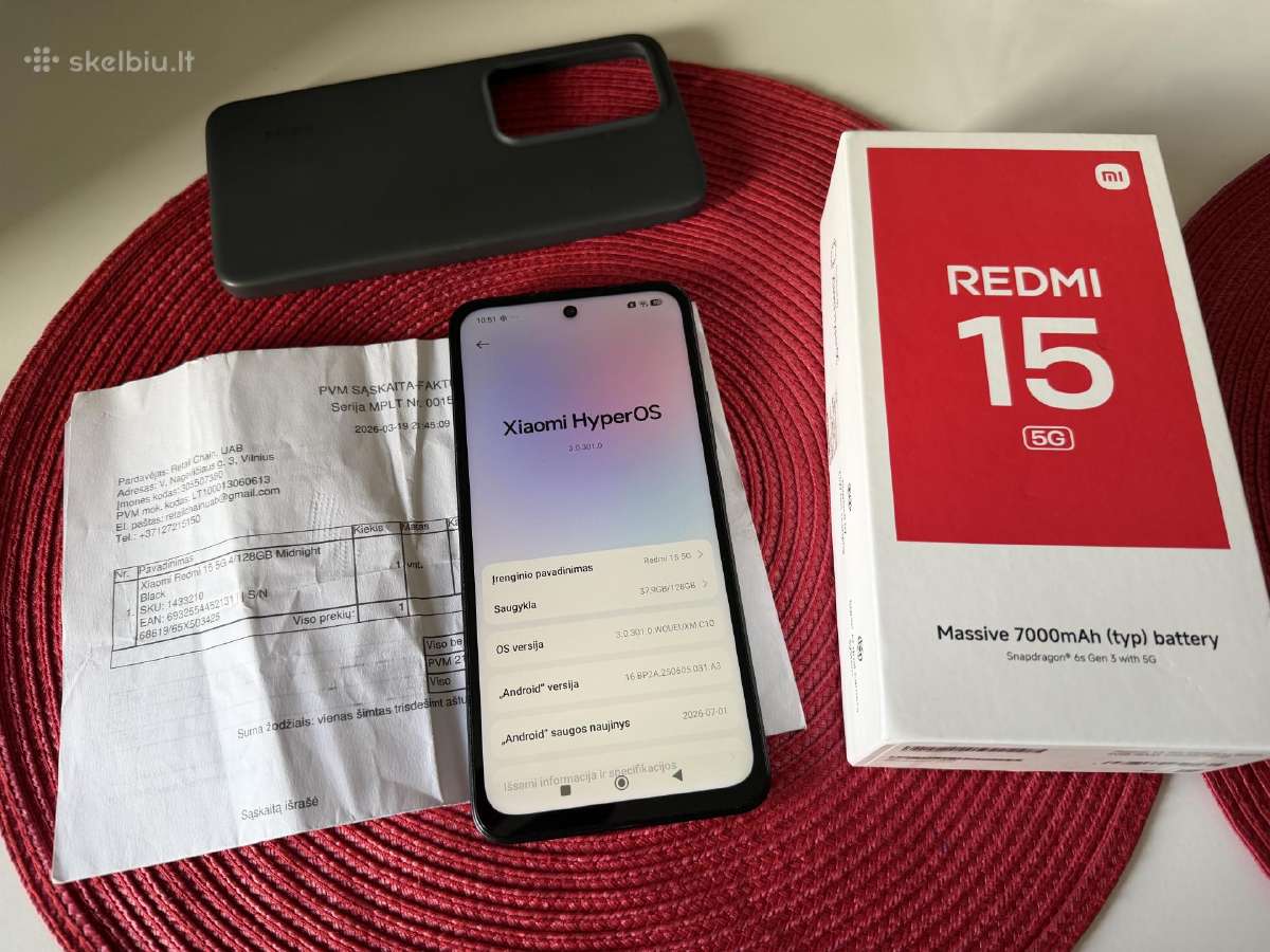Xiaomi redmi 15 5G su garantija - nuotraukos Nr. 4